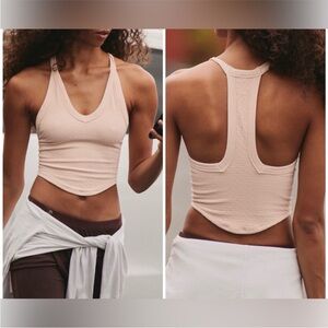 NWT FP Movement by Free People “Ballet Slipper Holiday” Racerback Sports Bra